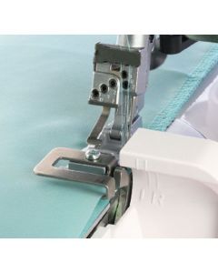 Piedino per arricciare - Janome tagliacuci con punto copertura