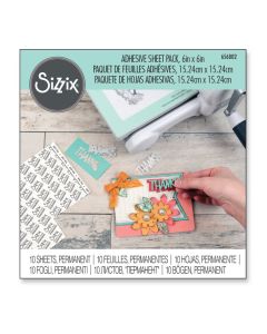 Set 10 fogli adesivi permanenti Sizzix - 656802