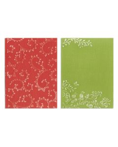 Set 2 embossing folder Sizzix "Serie giardino" - 658485