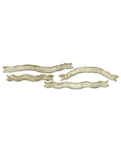 Fustella Sizzix Sizzlits Decorative Strip "Banner arrotondati laceri" - 659434
