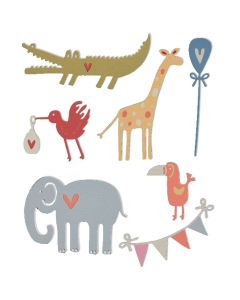 Fustella Sizzix Thinlits "Cuccioli di animali" - 661226