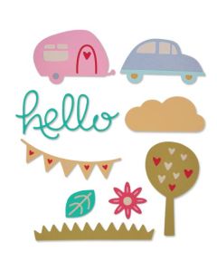 Fustella Sizzix Thinlits "Gita fantastica" - 661228