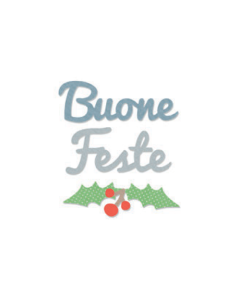 Fustella Sizzix Bigz "Buone feste e agrifoglio" - 662327