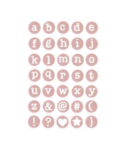 Fustella Sizzix Thinlits "Lettere minuscole delicate" - 662520
