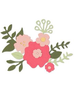 Fustella Sizzix Thinlits "Carino mazzolino di fiori" - 662576