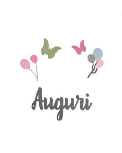 Fustella Sizzix Thinlits "Auguri" - 662622