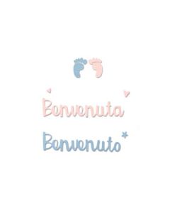 Fustella Sizzix Thinlits "Benvenuto bébé" - 662623