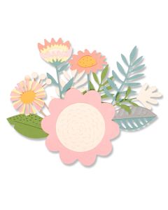Fustella Sizzix Thinlits "Tropico floreale" - 663854