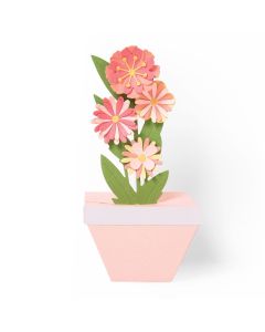 Fustella Sizzix Thinlits "Pianta in vaso pop-up" - 664360
