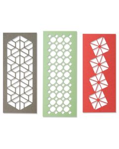 Fustella Sizzix Thinlits "Trio geometrico" - 664479