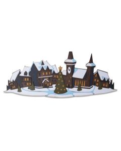 Fustella Sizzix Thinlits "Villaggio natalizio colorize" - 664737
