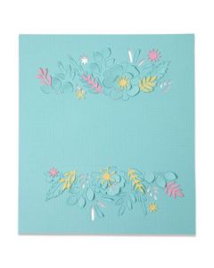 Fustella Sizzix Thinlits "Bordi floreali" - 665186