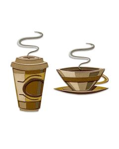 Fustella Sizzix Thinlits "Caffè, colorize" - 665212