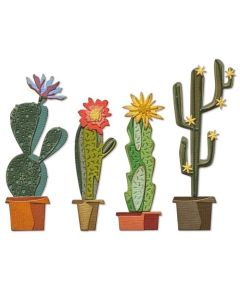 Fustella Sizzix Thinlits "Cactus Funky" - 665365
