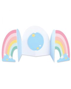 Fustella Sizzix Thinlits "Biglietto, arcobaleno Fold-A-Long" - 665475
