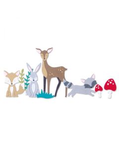 Fustella Sizzix Thinlits "Natura del bosco" - 665491