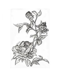 Fustella Sizzix Mini Embossing Texture Fades 3D "Mini rose" - 665632