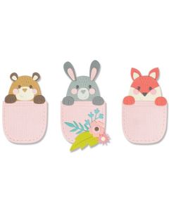 Fustella Sizzix Thinlits "Amici di taschino" - 665813