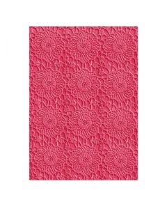 Fustella Sizzix Embossing Textured Impression 3D "Crochet mandala" - 665915