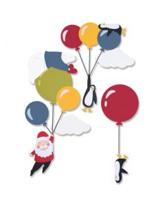Fustella Sizzix Thinlits "Palloncini festivi" - 665948