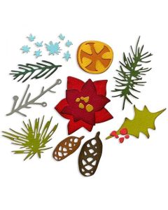 Fustella Sizzix Thinlits "Festività moderna" - 666069