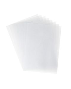 Set 8 fogli di plastica termoretraibile Argento metallizzato Sizzix - 666075