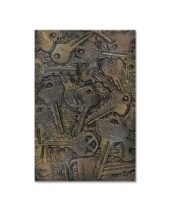 Fustella Sizzix Embossing Textured Impression 3D "Chiavi" - 666279