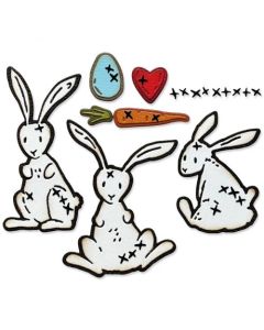 Fustella Sizzix Thinlits "Coniglietto a punti" - 666293