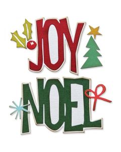 Fustella Sizzix Thinlits "Noel, grandi notizie" - 666330