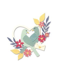 Fustella Sizzix Thinlits "Uccelli delicati" - 666485