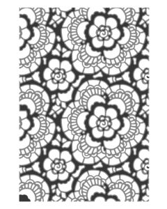 Fustella Sizzix Embossing Texture Fades 3D "Merletto vault" - 666865