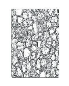 Fustella Sizzix Embossing A5 Texture Fades 3D "Lastricato" - 666959