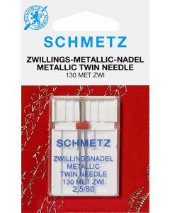 SCHMETZ Ago gemello per ricami con fili metallici 2,5 mm