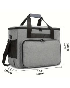 Borsa per trasporto macchina per cucire con tracolla - Grigia