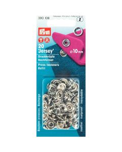 Bottoni a pressione "Jersey" 10 mm argento - Prym