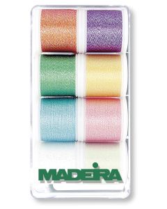 Box 8 fili ricamo Metallic Supertwist Opal Madeira - mt. 200