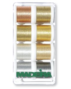 Box 8 fili ricamo Metallic Heavy Metal Madeira - mt. 200