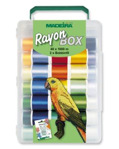 Valigetta Box 40 filati Rayon n. 40 Madeira - mt. 1000