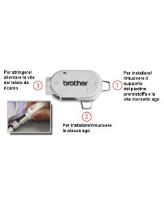 Cacciavite multiuso Brother per telaio, placca ago e piedini