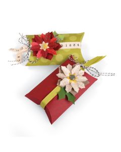 Fustella Sizzix Thinlits "Scatola cuscino e stelle di Natale" - 660660
