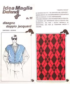 Scheda Idea Maglia per maglieria n.11 - Disegno doppio Jacquard