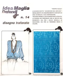 Scheda Idea Maglia per maglieria n.14 - Disegno traforato