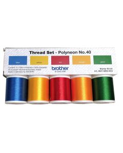 Kit 5 fili da ricamo Madeira Polyneon da 1000 mt