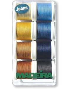 Box 8 filati Aerofil per Jeans Madeira 8005 - mt. 100