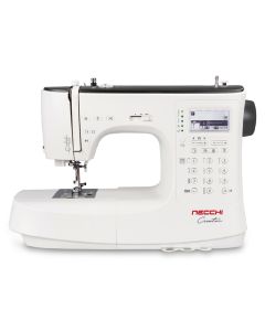 Macchina per cucire elettronica Necchi Creator C360 + Piedino doppio trasporto e Piano prolunga
