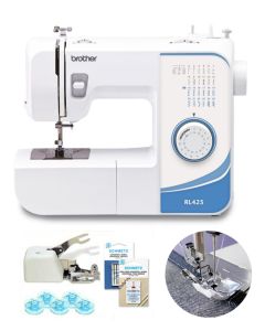 Macchina per cucire meccanica Brother RL-425 con Piedino Speedy 4x4 e Kit cucito