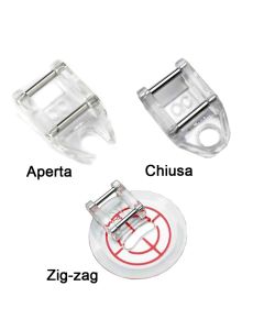 Solette aggiuntive per piedino per cucire a mano libero (Free Motion) - Janome 9 mm