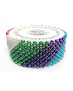 Spilli in acciaio con testa colorata (480 pezzi)