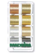 Box 8 fili ricamo Metallic Heavy Metal Madeira - mt. 200