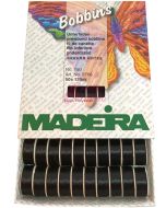Scatola 50 spoline prefatte - Bobbins Madeira nero